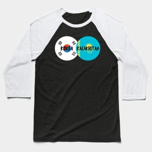 Korean Kazakh - Korea, Kazakhstan Baseball T-Shirt